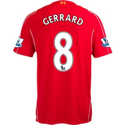 Liverpool 14/15 GERRARD #8 Home Soccer Jersey