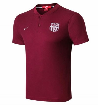 2018-19 Barcelona Red Polo Shirt