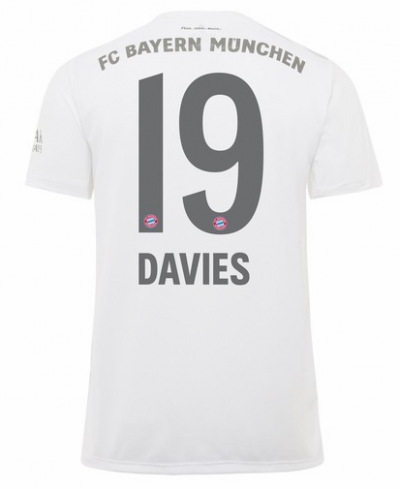 2019-20 Bayern Munich Away Soccer Jersey Shirt Davies 19
