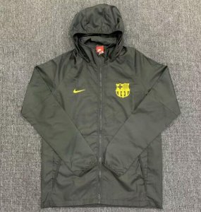 2020-21 Barcelona All Black Windbreaker Jacket