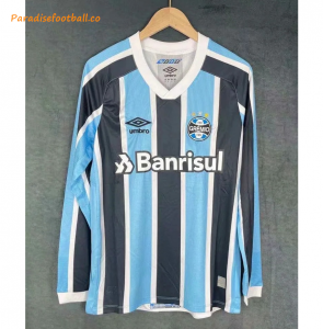 2021-22 Gremio Long Sleeve Home Soccer Jersey Shirt