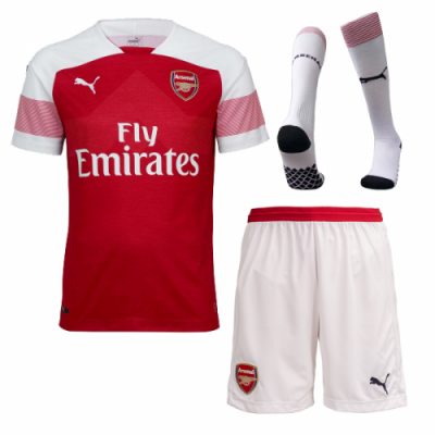 2018-19 Arsenal Home Soccer Jersey Whole Kit (Shirt + Shorts + Socks)