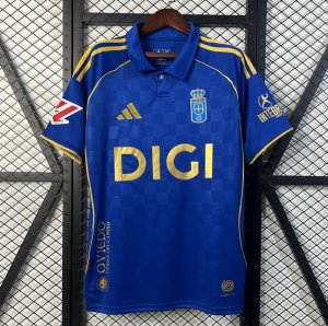 2025-26 Real Oviedo Home Soccer Jersey Shirt