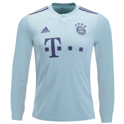 2018-19 Bayern Munich Long Sleeve Away Soccer Jersey Shirt