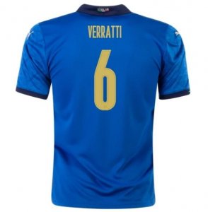 2020 EURO Italy Home Soccer Jersey Shirt MARCO VERRATTI 6