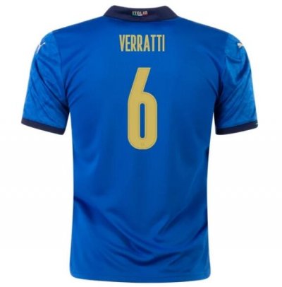 2020 EURO Italy Home Soccer Jersey Shirt MARCO VERRATTI 6