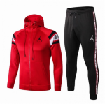 2019-20 Jordan PSG Red Training Suits Hoodie Jacket Top and Pants
