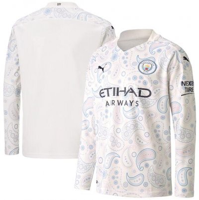 2020-21 Manchester City Long Sleeve Third Away Soccer Jersey Shirt