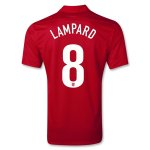 2013 England #8 LAMPARD Away Red Jersey Shirt