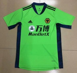 2020-21 Wolverhampton Wanderers Goalkeeper Green Soccer Jersey Shirt