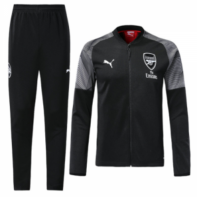 2018-19 Arsenal Black Jacket training suit with pants