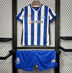 Kids Porto 2024-25 Home Soccer Kits Shirt With Shorts