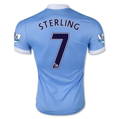 2015-16 Manchester City STERLING 7 Home Soccer Jersey