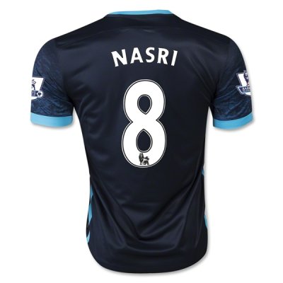 2015-16 Manchester City NASRI 8 Away Soccer Jersey