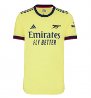 2021-22 Arsenal Away Yellow Soccer Jersey Shirt Player Version