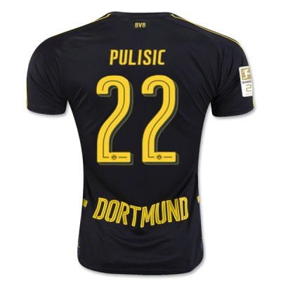 2016-17 Borrussia Dortmund PULISIC 22 Away Soccer Jersey