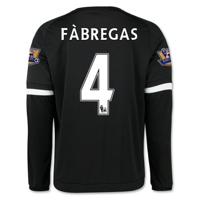 2015-16 Chelsea FABREGAS #4 LS Third Soccer Jersey