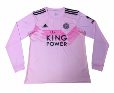2019-20 Leicester City Long Sleeve Away Soccer Jersey Shirt