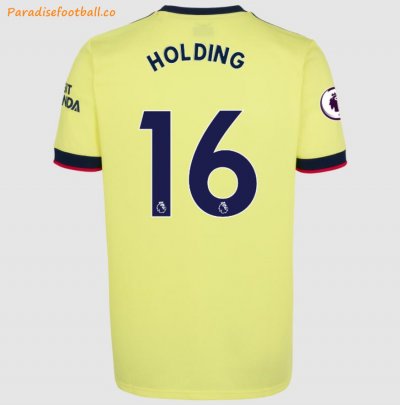 2021-22 Arsenal Away Soccer Jersey Shirt with Rob Holding 16 printing