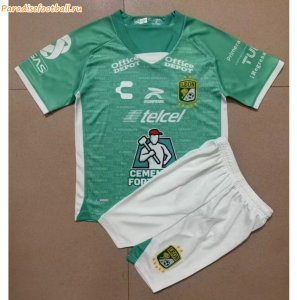 Kids Club León 2022-23 Home Soccer Kits Shirt With Shorts