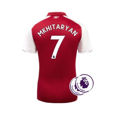 2017-18 Arsenal Home Mkhitaryan #7 Soccer Jersey