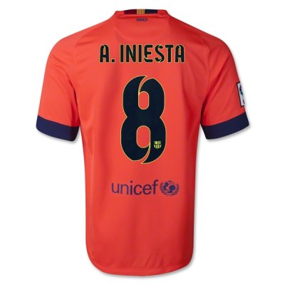 Barcelona 14/15 A. INIESTA #8 Away Soccer Jersey