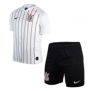 Kids SC Corinthians 2019-20 Home Soccer Shirt With Shorts