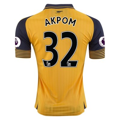 Arsenal 2016-17 32 AKPOM Away Soccer Jersey
