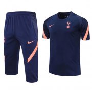 2020-21 Tottenham Hotspur Navy Training Kits Capri Pants with Shirt