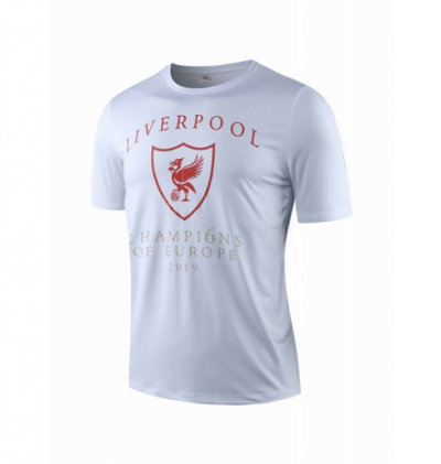 2019-20 Liverpool White Short Sleeve Training Shirt