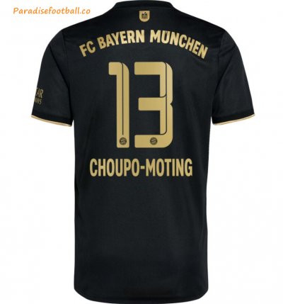 2021-22 FC Bayern Munchen Away Soccer Jersey Shirt with Choupo-Moting 13 printing