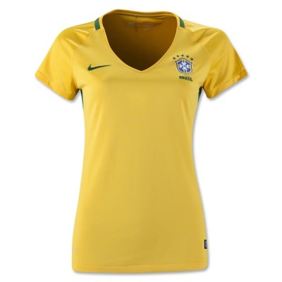 2016-17 Brazil Women's Home Soccer Jersey