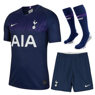 2019-20 Tottenham Hotspur Away Soccer Whole Kit (Shirt + Shorts + Socks)