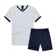 Spur Style Customize Team White Soccer Jerseys Kit (Shirt+Short)