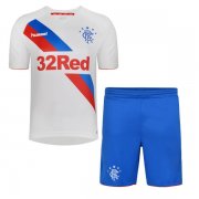 Kids Glasgow Rangers 2018-19 Away Soccer Shirt With Shorts