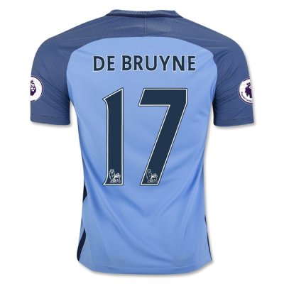 2016-17 Manchester City 17 DE BRUYNE Home Soccer Jersey