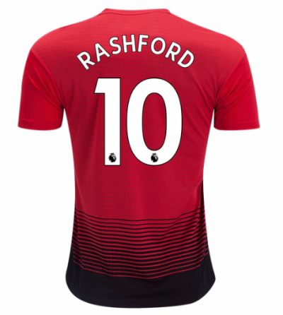 2018-19 Manchester United Home Soccer Jersey Shirt Marcus Rashford #10