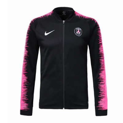 18-19 PSG Black&Pink V-Neck Track Jacket