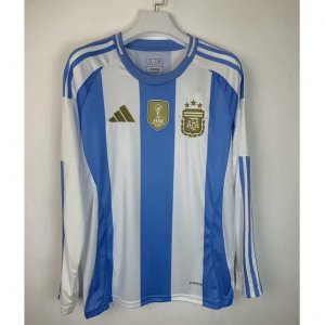 2024 Copa America Argentina Home Long Sleeve Soccer Jersey Shirt