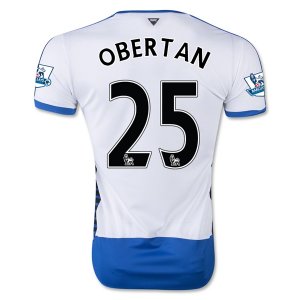 2015-16 Newcastle United OBERTAN 25 Home Soccer Jersey