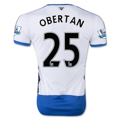 2015-16 Newcastle United OBERTAN 25 Home Soccer Jersey