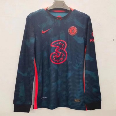 2021-22 Chelsea Long Sleeve Third Away Soccer Jersey Shirt Player Version
