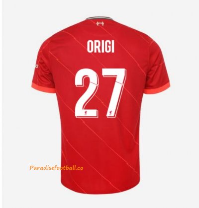 2021-22 Liverpool Cup Home Soccer Jersey Shirt with ORIGI 27 printing