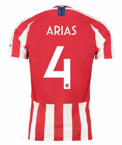 2019-20 Atletico Madrid Home Soccer Jersey Shirt Arias 4