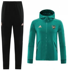 2020-21 Arsenal Green Training Suits Hoodie Jacket with Pants