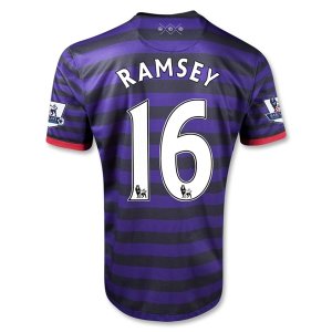 12/13 Arsenal #16 Ramsey Away Soccer Jersey Shirt 12/13 Arsenal #16 Ramsey Away Soccer Jersey Shirt