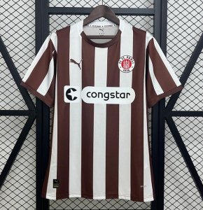 2025-26 Fußball-Club St. Pauli Home Soccer Jersey Shirt
