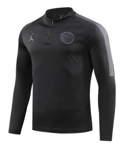 2018-19 PSG Jordan Black Sweater Shirt
