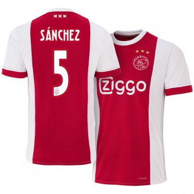 2017-18 Ajax #5 Davinson Sanchez Home Soccer Jersey