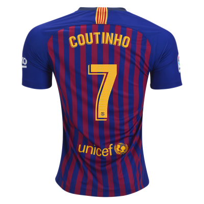 2018-19 FC Barcelona Home Soccer Jersey Shirt Philippe Coutinho #7